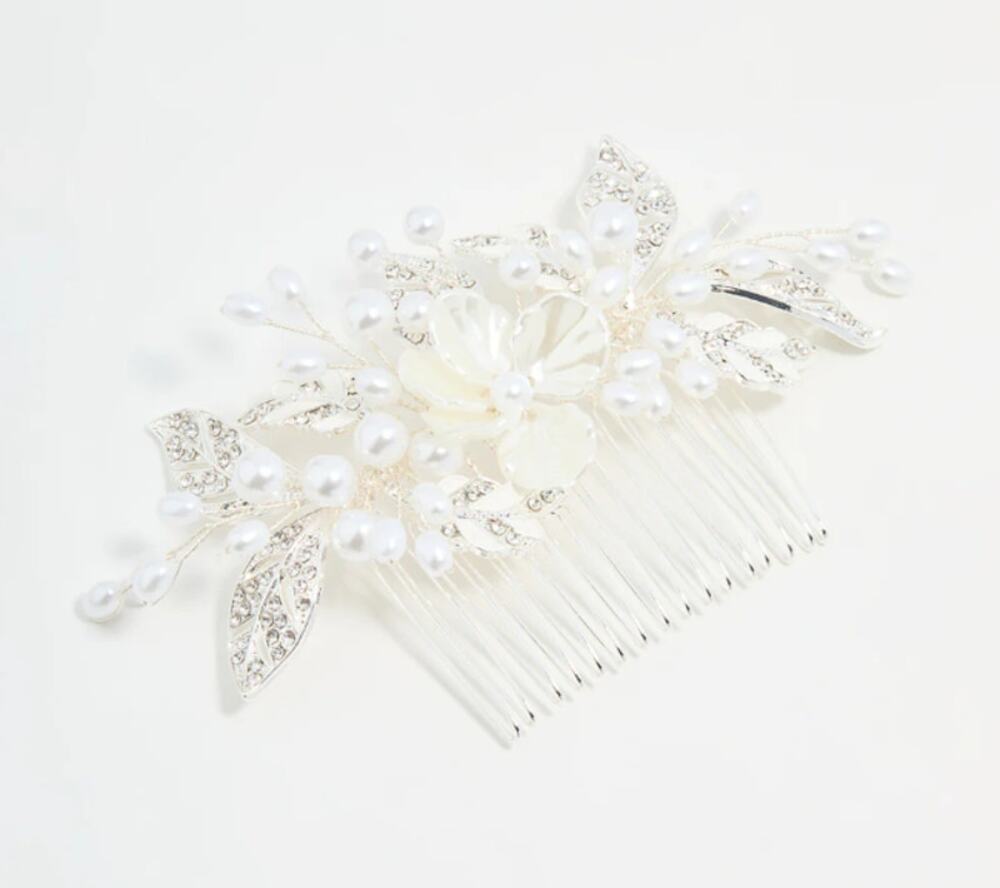 NWT Lovisa Silver and Pearl Hair Combs Wedding Updo (2 combs)
